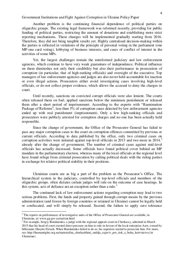 essay fight against corruption